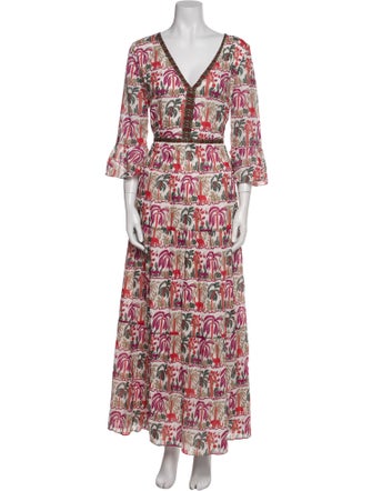 Emporio Sireneuse Printed Long Dress