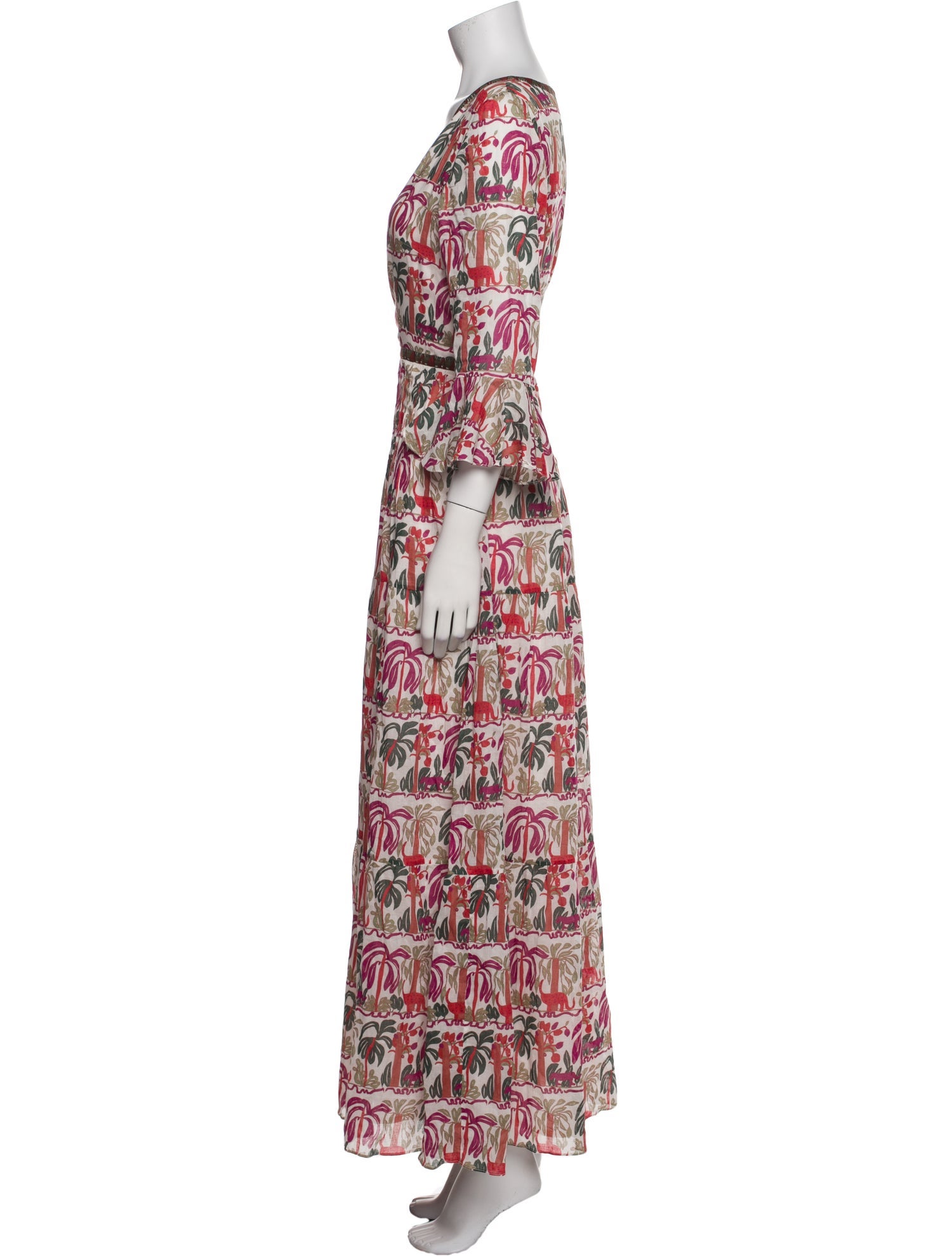 Emporio Sireneuse Printed Long Dress