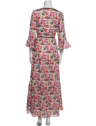 Emporio Sireneuse Printed Long Dress