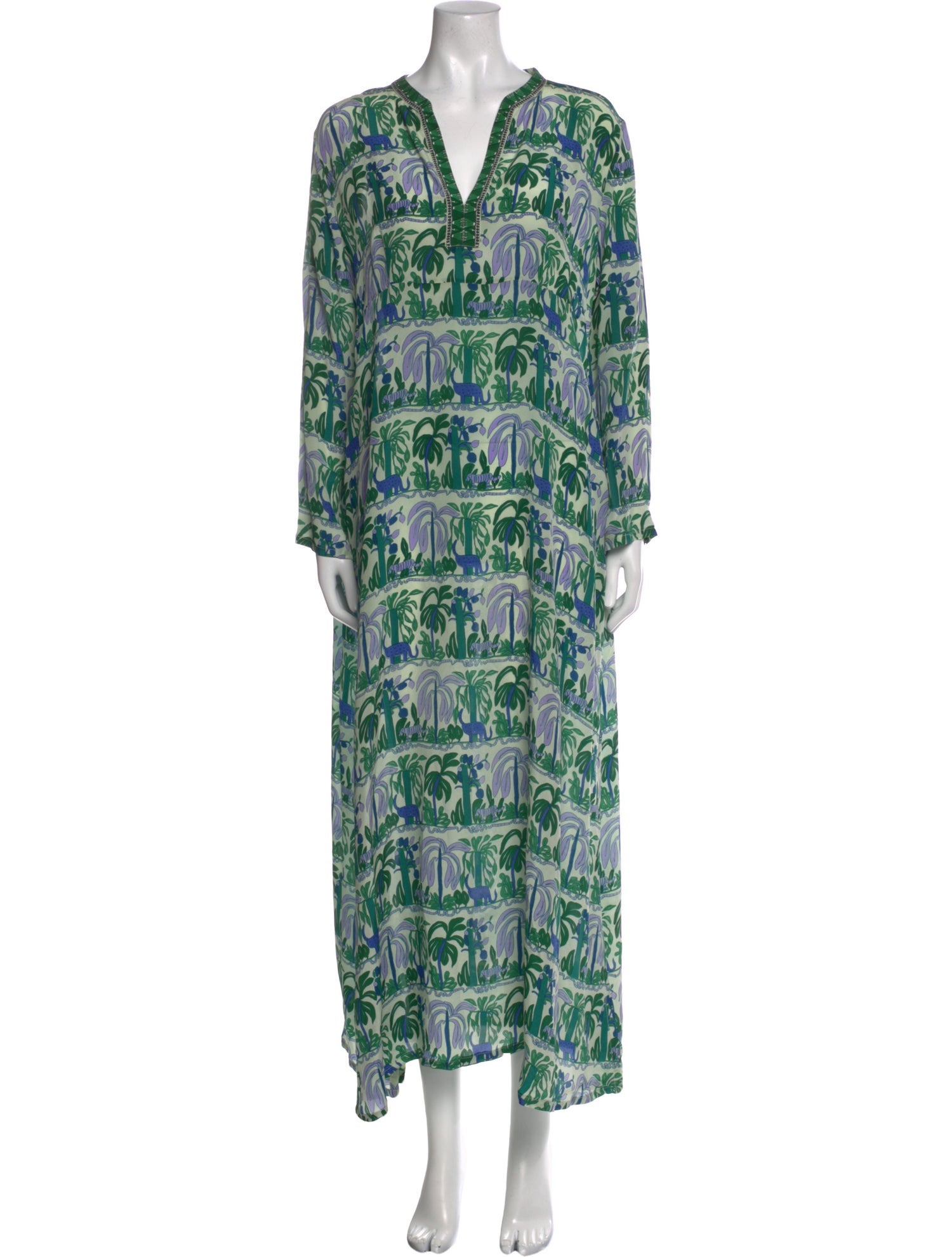 Emporio Sireneuse Silk Long Dress