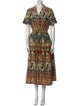 Emporio Sireneuse Printed Midi Length Dress