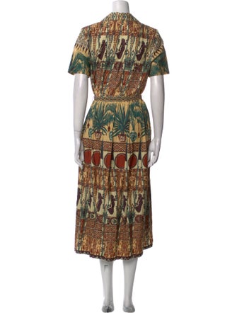 Emporio Sireneuse Printed Midi Length Dress