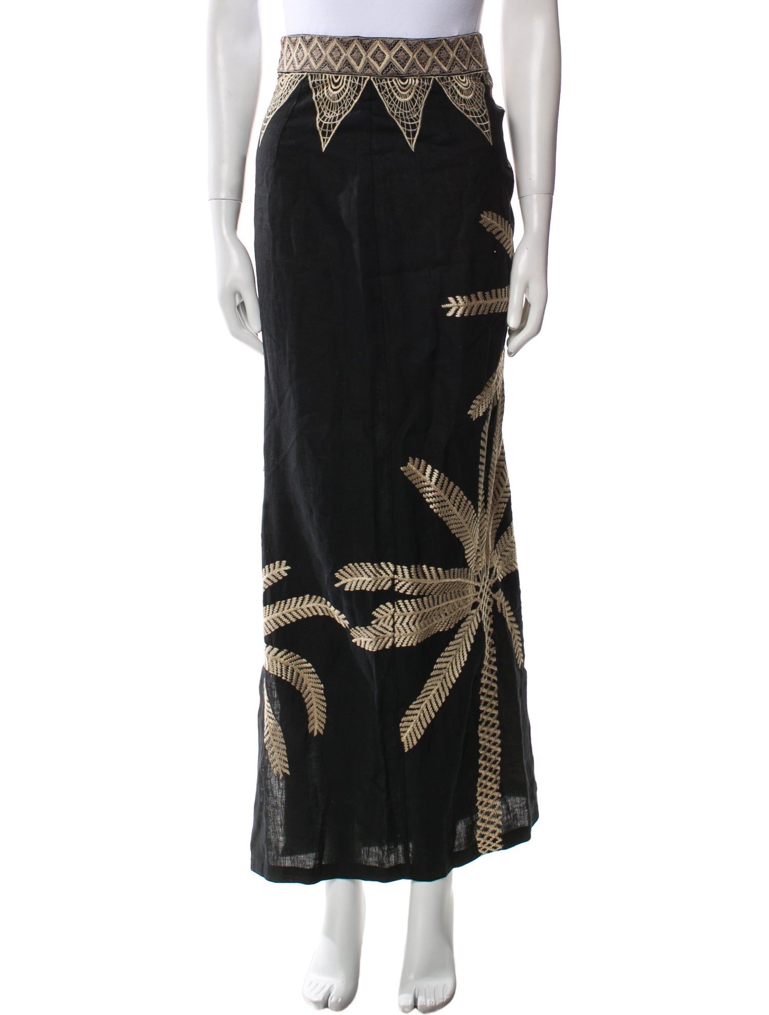 Emporio Sireneuse Linen Long Skirt