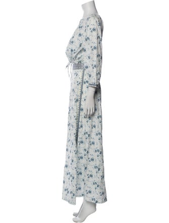 Emporio Sireneuse Floral Print Embroidered Accent Skirt Set