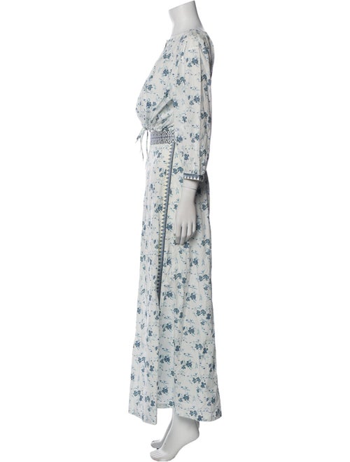 Emporio Sireneuse Floral Print Embroidered Accent Skirt Set