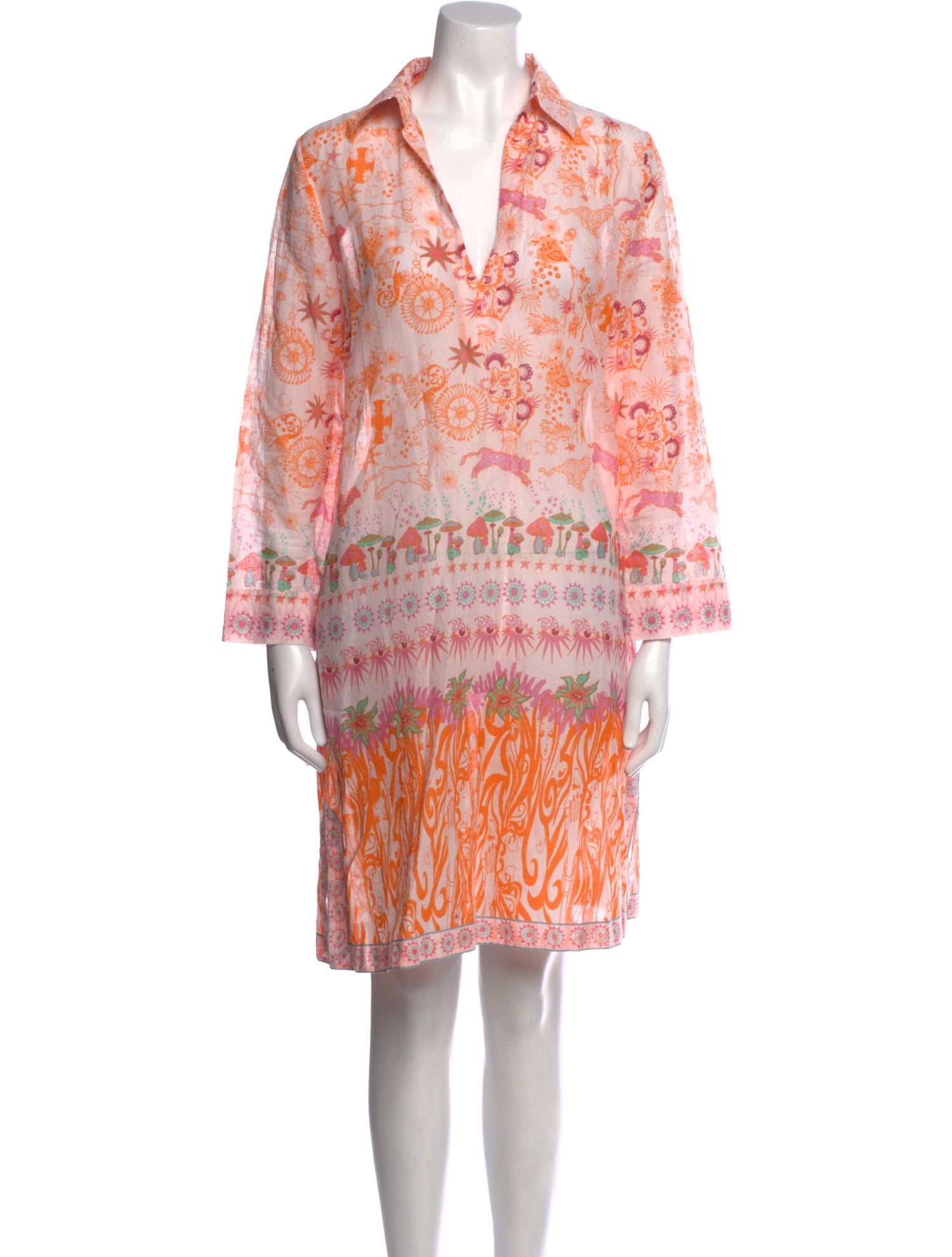 Emporio Sireneuse Printed Knee-Length Dress