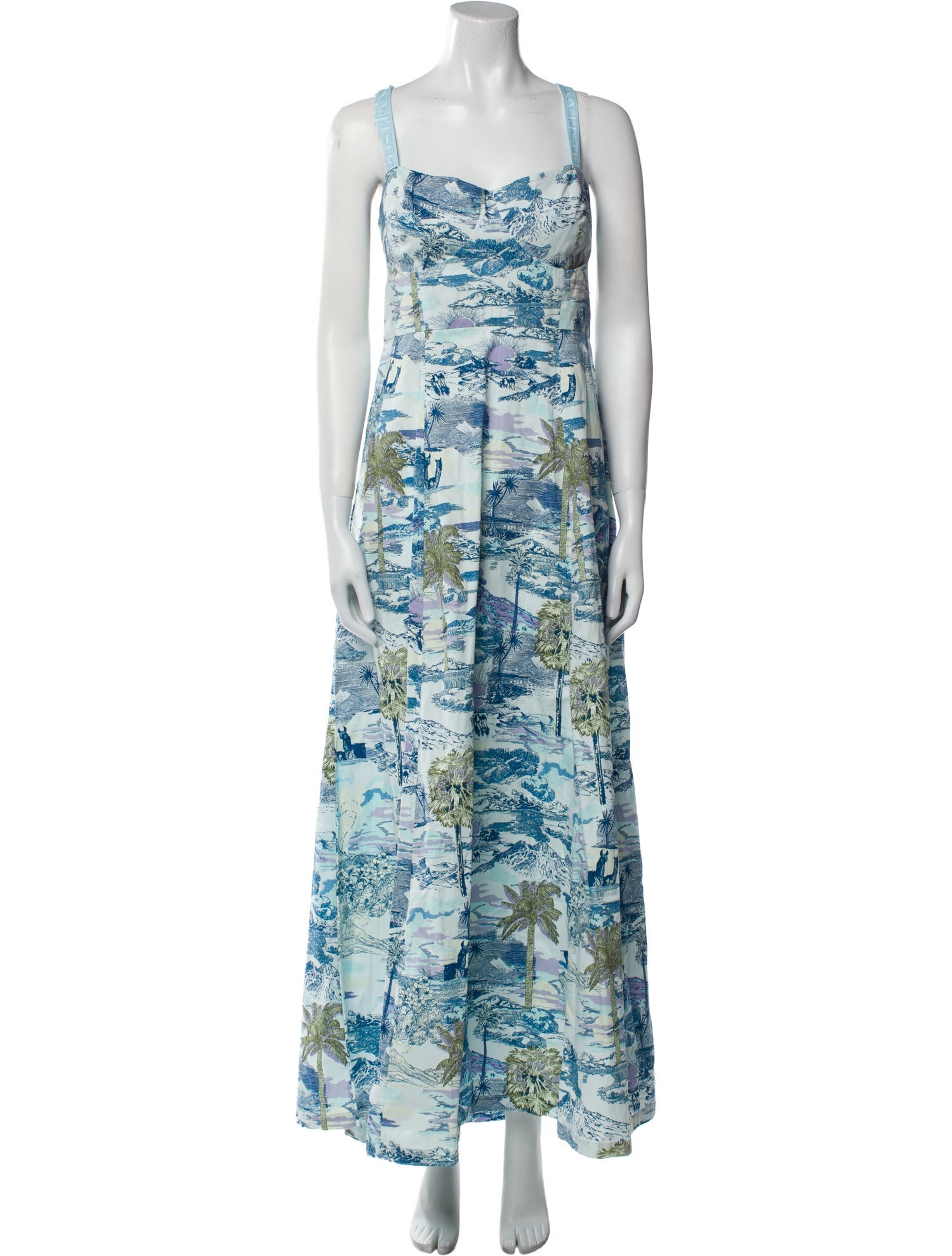 Emporio Sireneuse Floral Print Long Dress w/ Tags