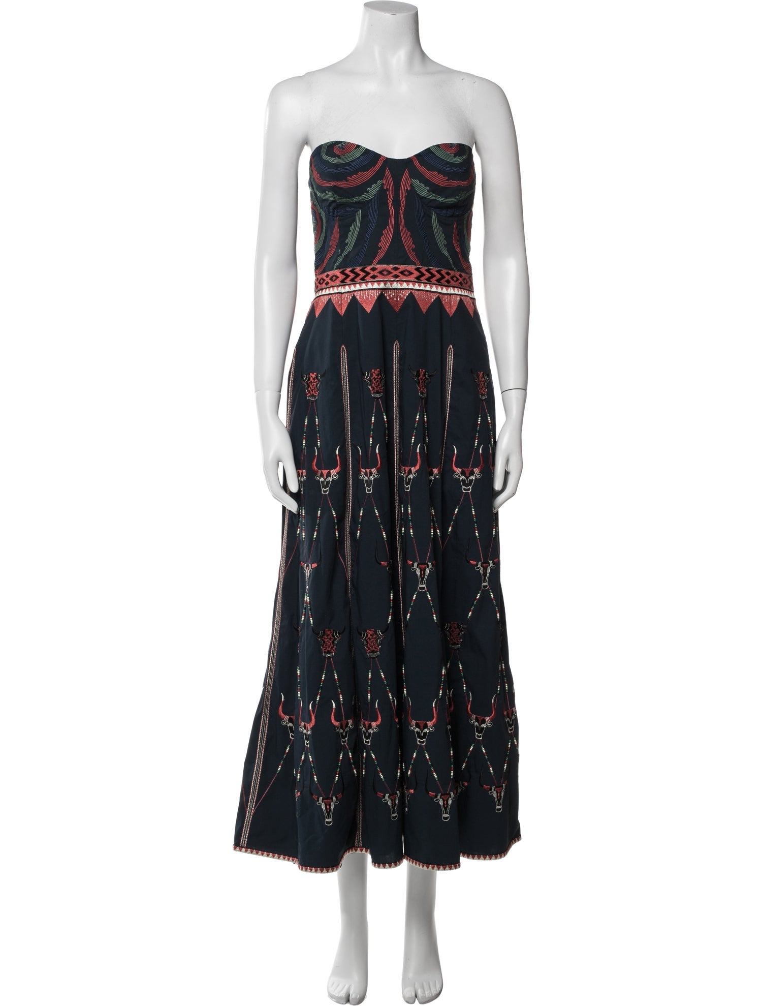 Emporio Sireneuse Printed Long Dress