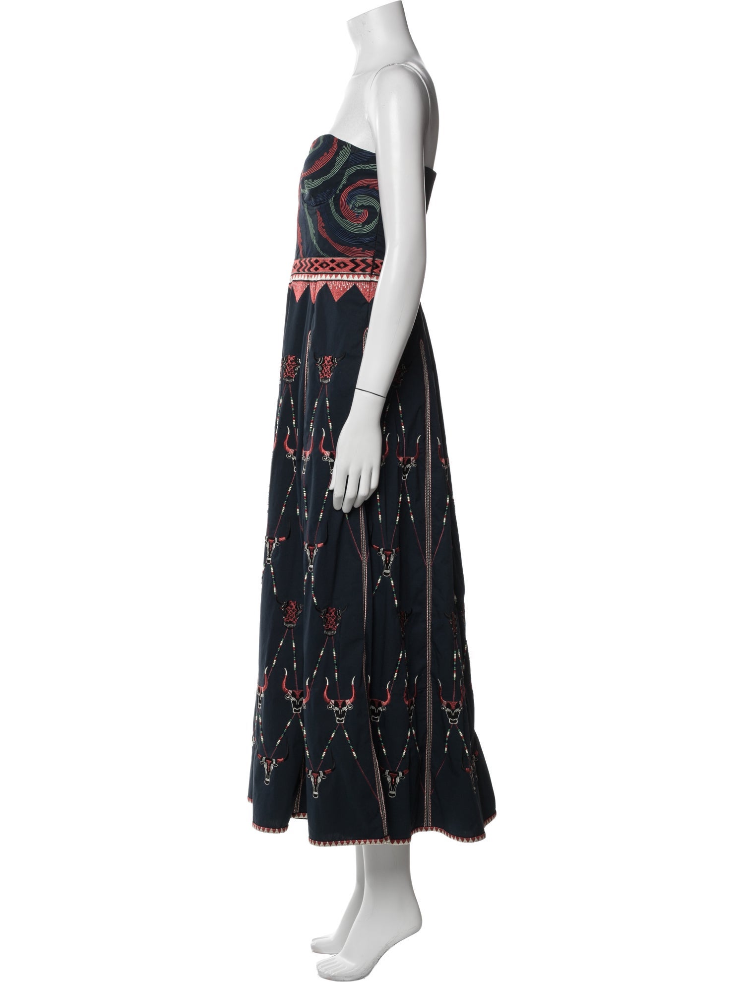 Emporio Sireneuse Printed Long Dress