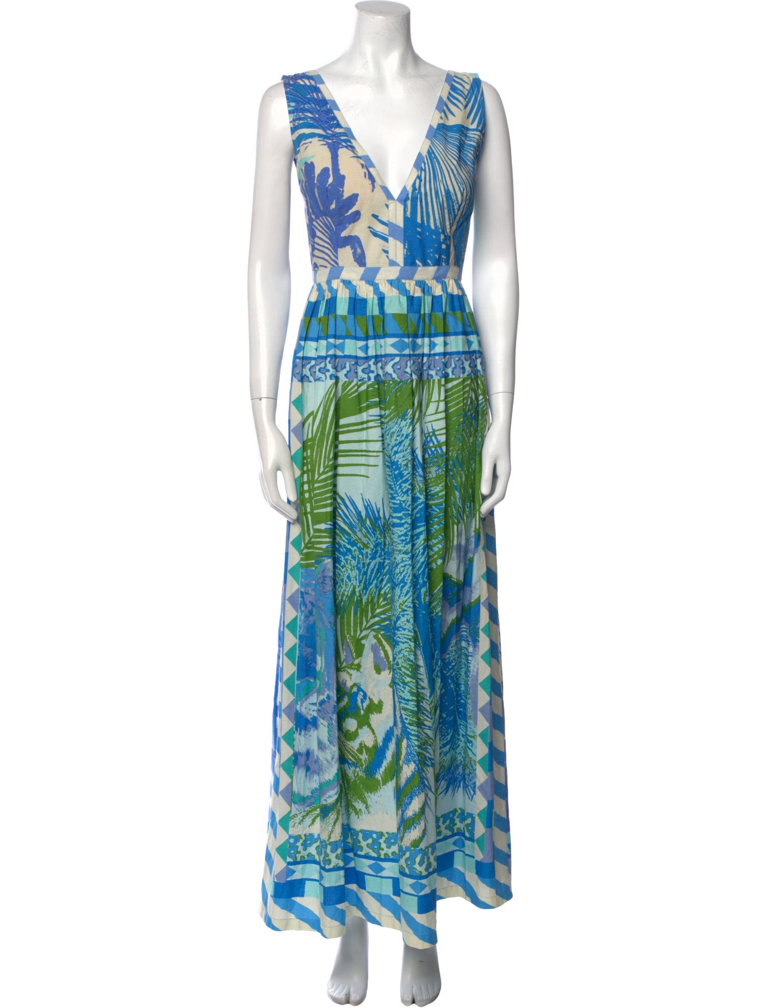 Emporio Sireneuse Printed Long Dress