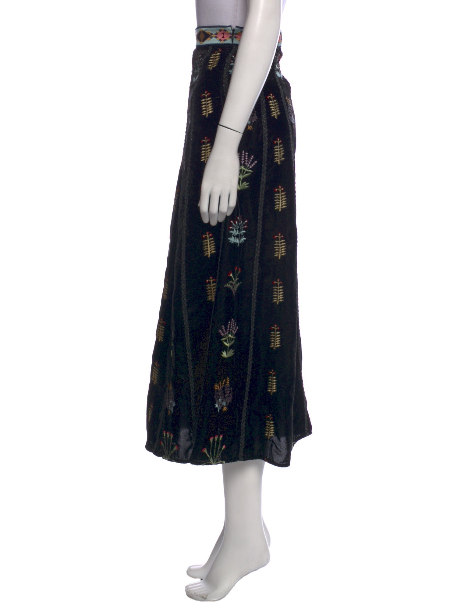Emporio Sireneuse Printed Long Skirt