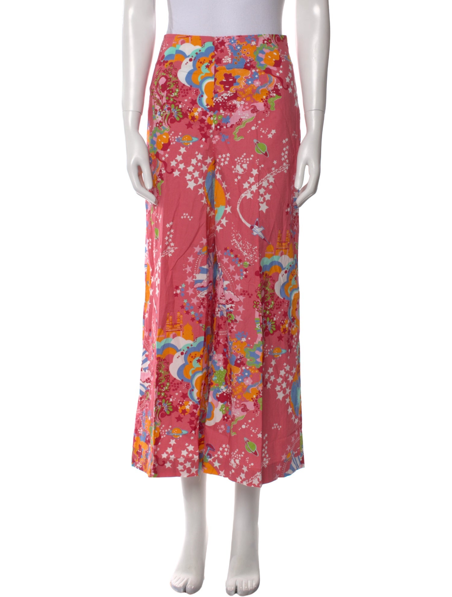 Emporio Sireneuse Printed Wide Leg Pants