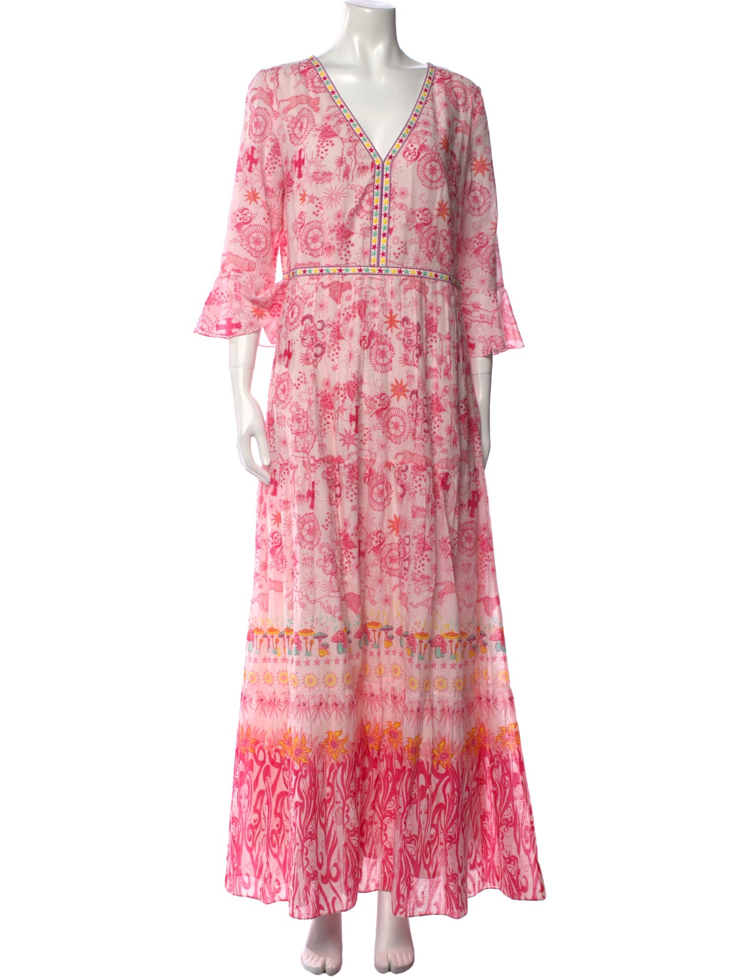Emporio Sireneuse Floral Print Long Dress