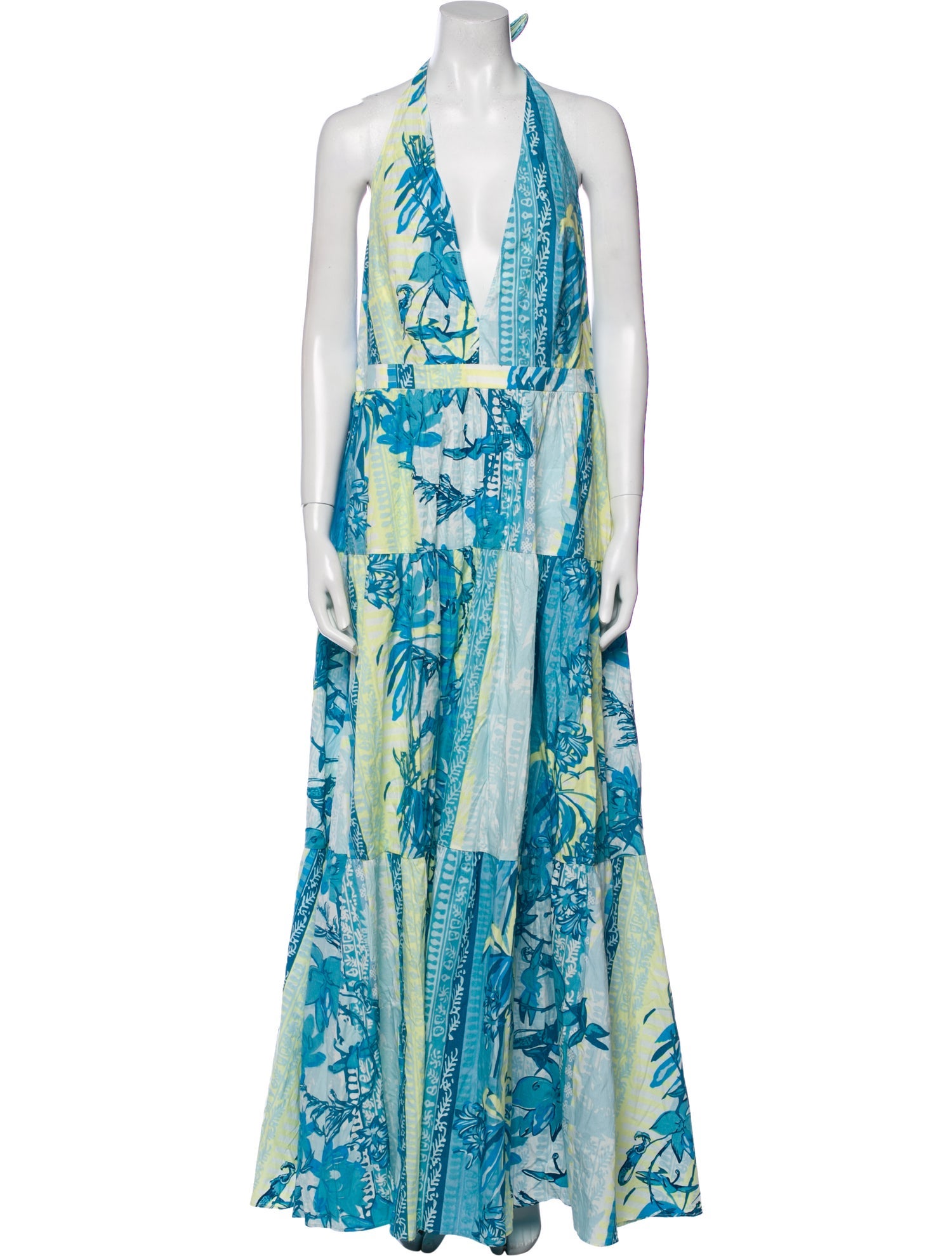 Emporio Sireneuse Printed Long Dress w/ Tags