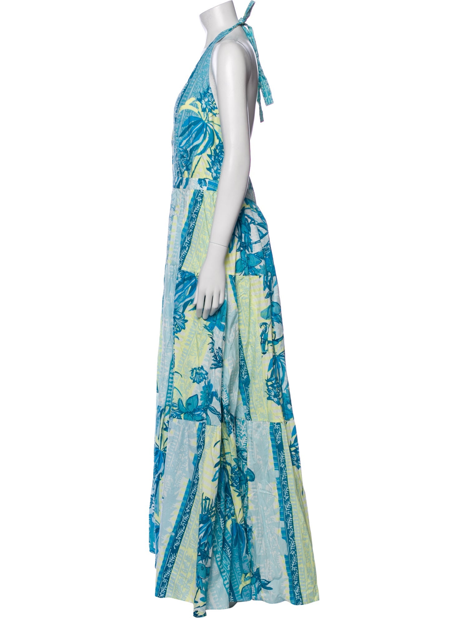 Emporio Sireneuse Printed Long Dress w/ Tags