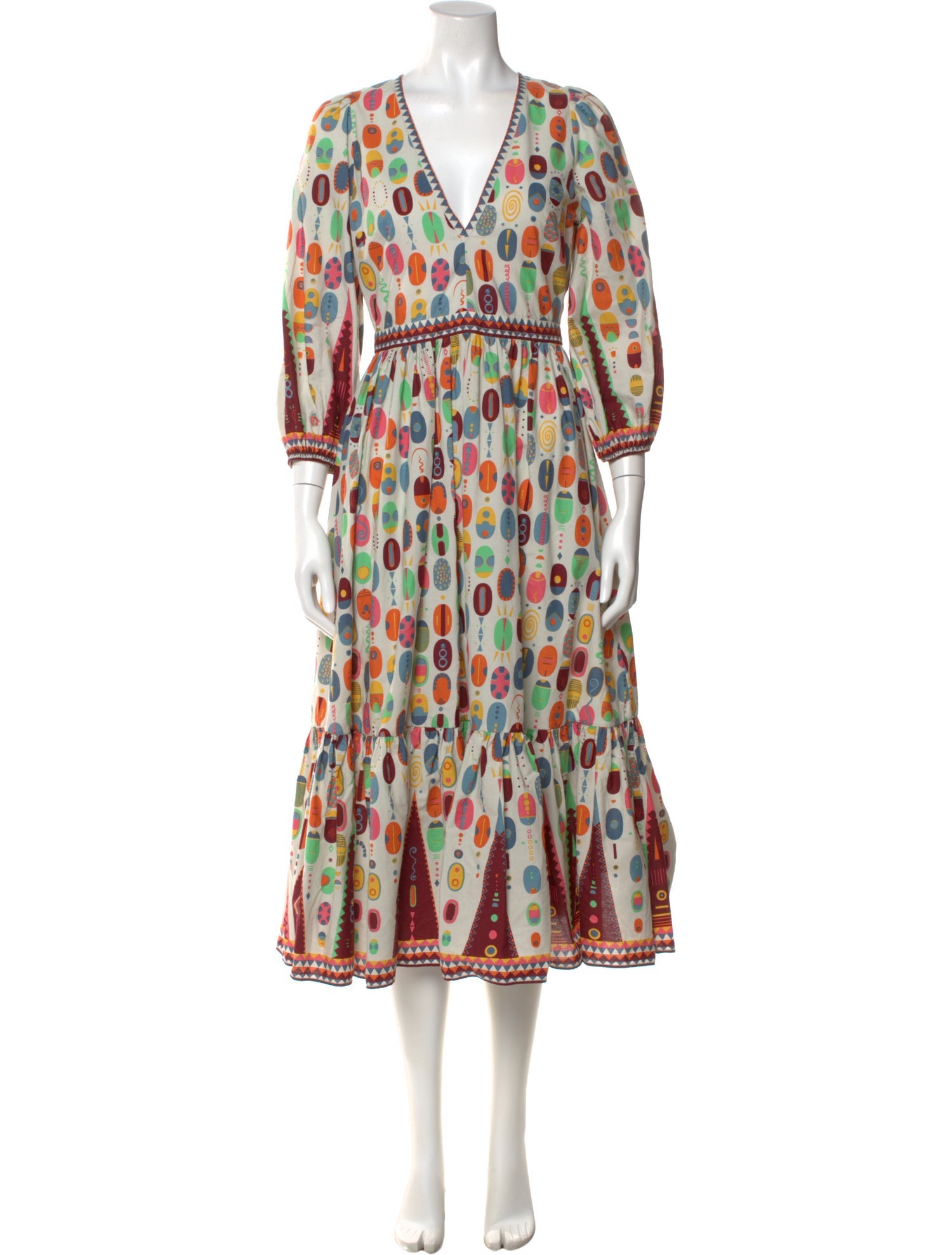 Emporio Sireneuse Printed Long Dress