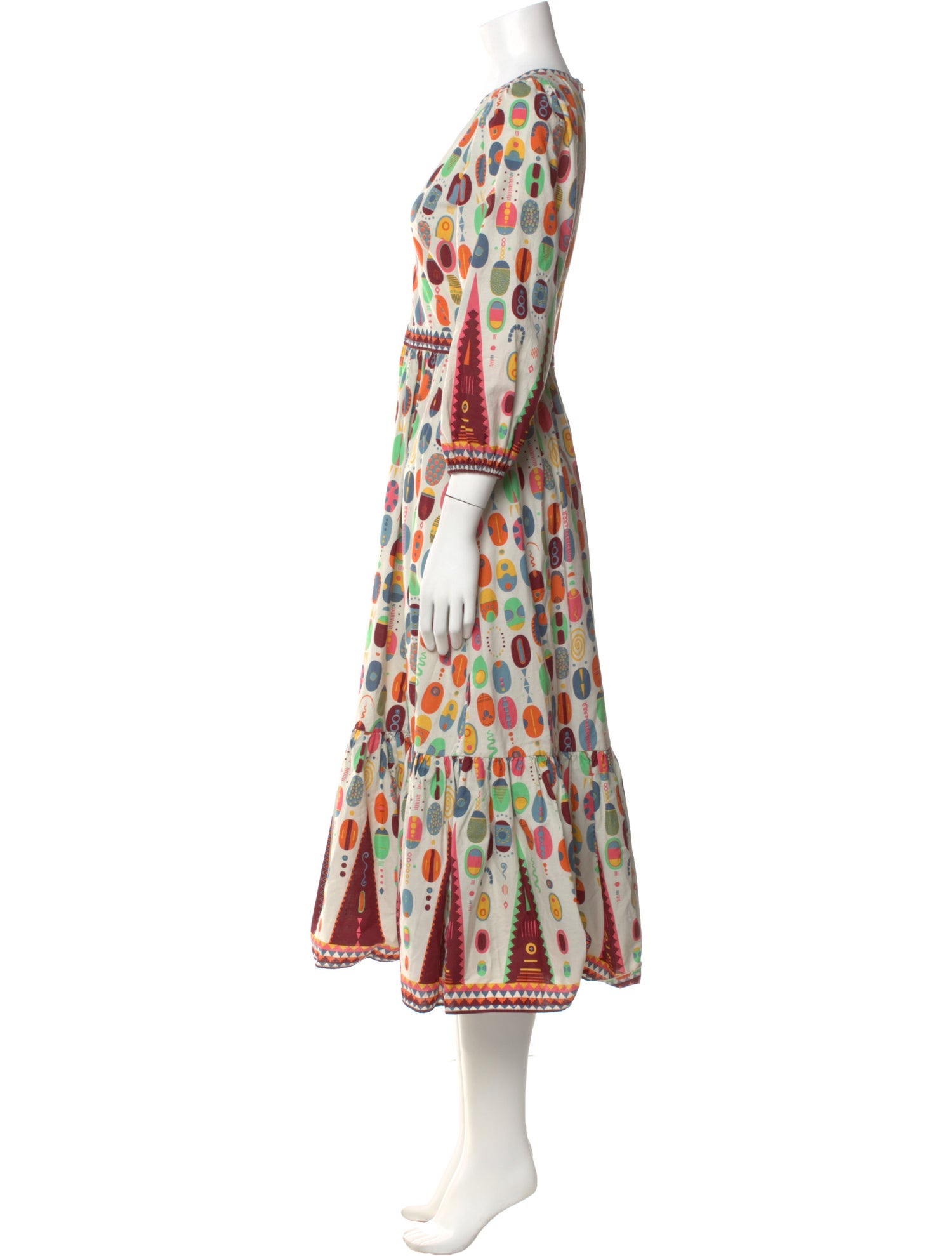 Emporio Sireneuse Printed Long Dress