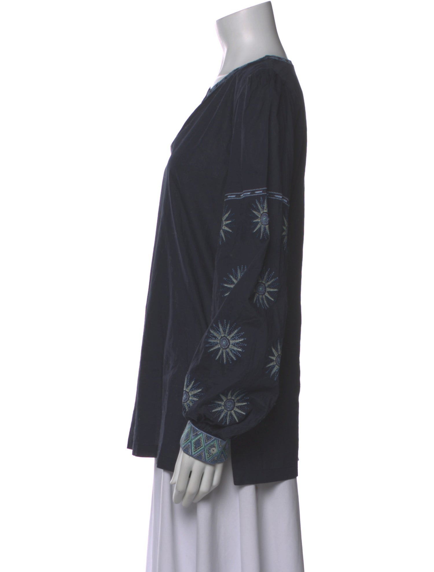 Emporio Sireneuse Printed V-Neck Top