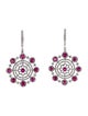 Emsaru 18K 4.16ctw Ruby & Diamond Drop Earrings