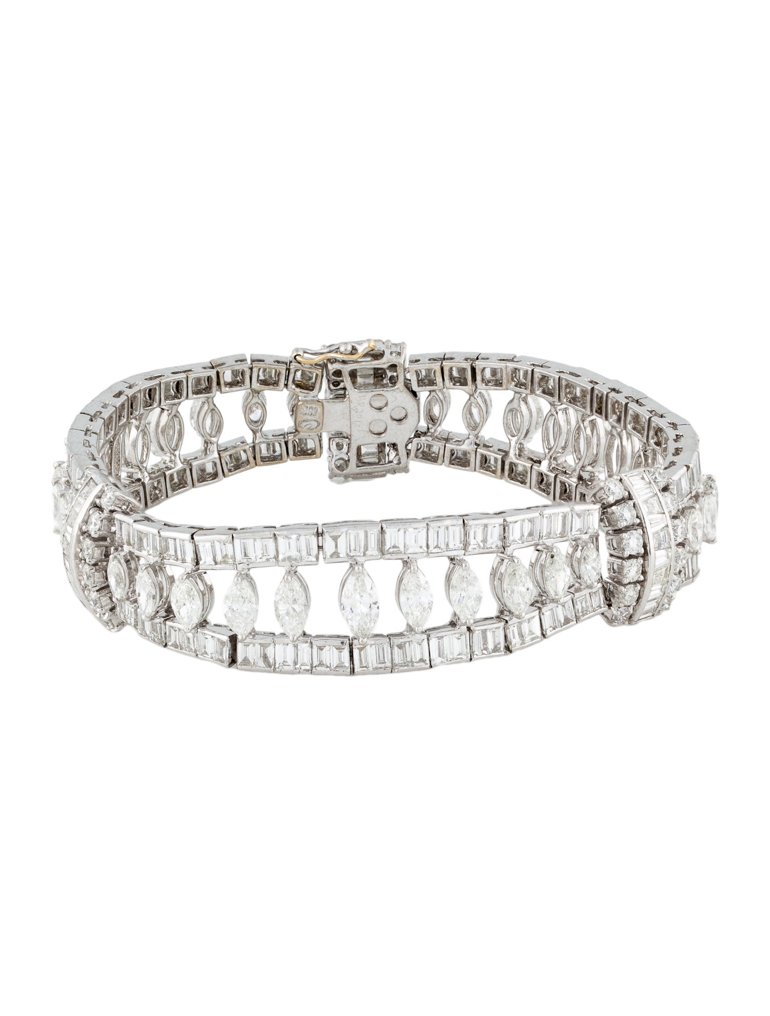 Emsaru 18K 18.97ctw Diamond Link Bracelet