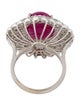 Emsaru 18K 14.18ct Ruby & Diamond Cocktail Ring