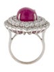 Emsaru 18K 14.18ct Ruby & Diamond Cocktail Ring