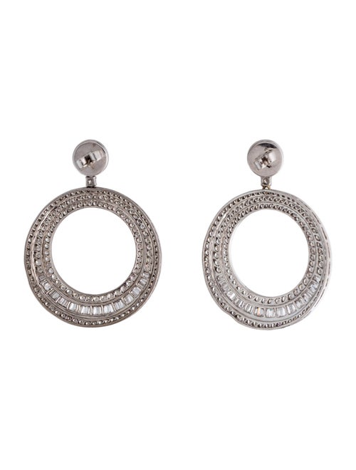 Emsaru 18K 5.91ctw Diamond Drop Earrings