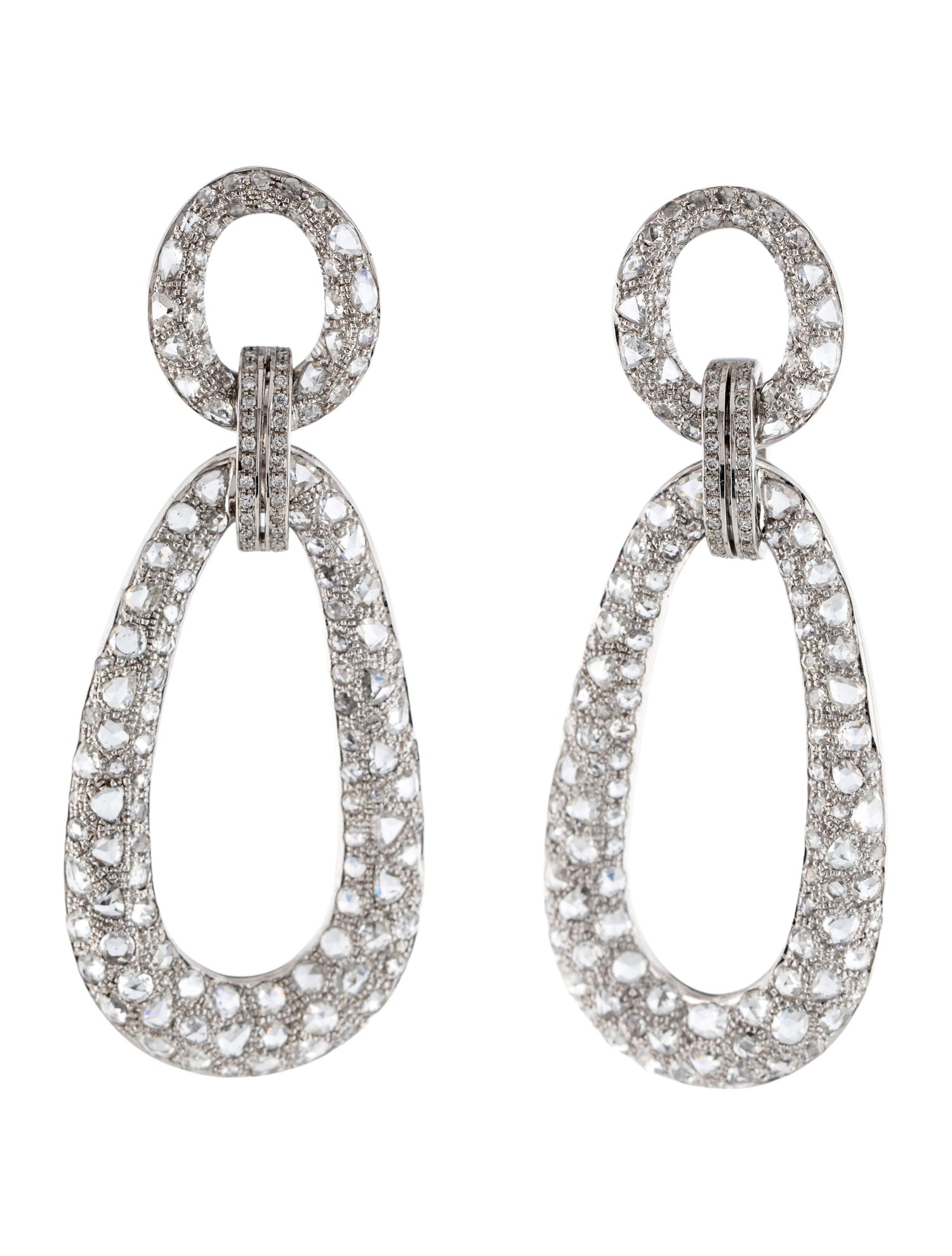 Emsaru 18K Diamond Drop Earrings