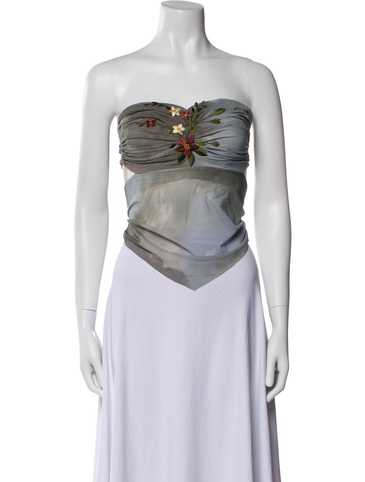 Ema Savahl Strapless Crop Top