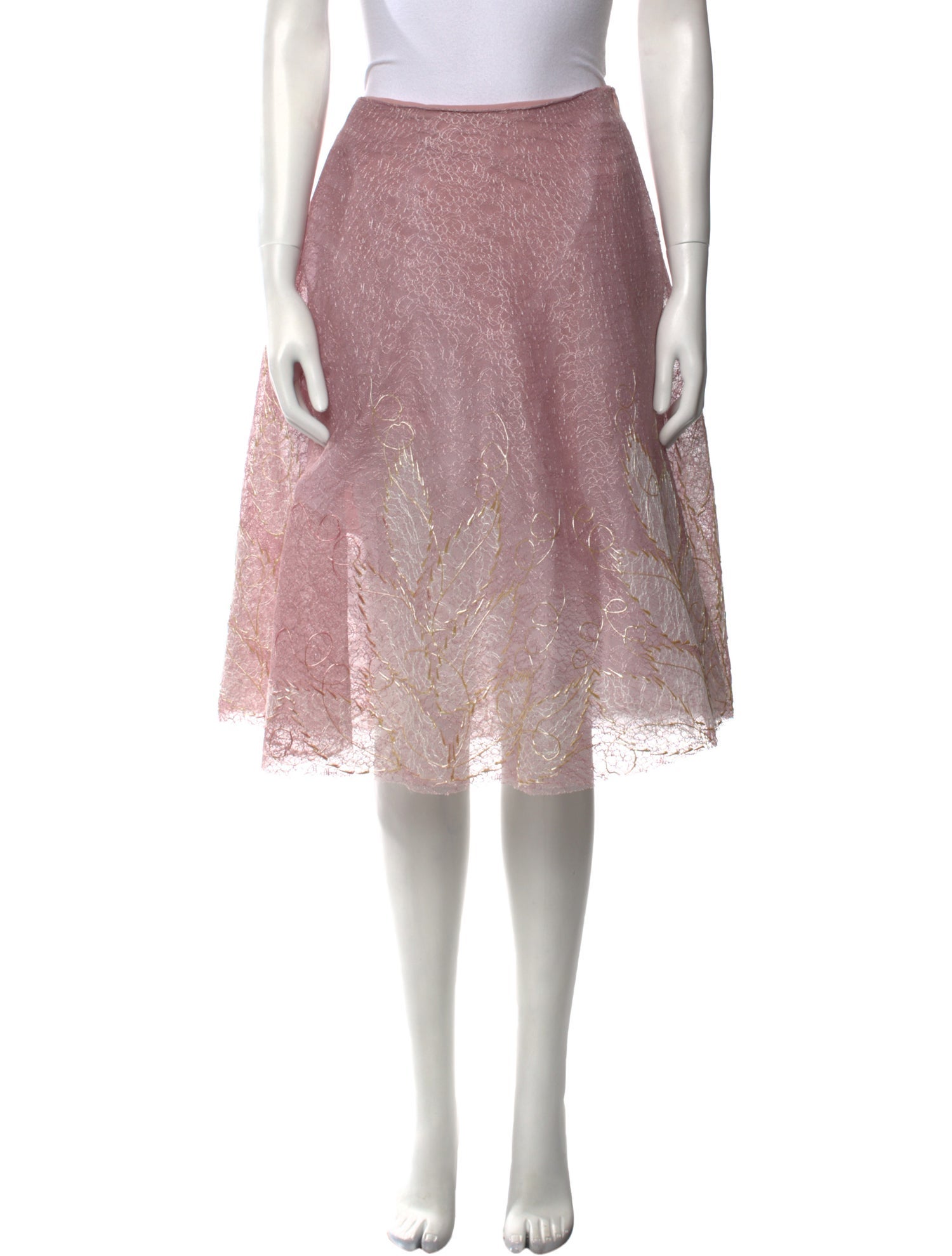 Ema Savahl Lace Knee-Length Skirt w/ Tags