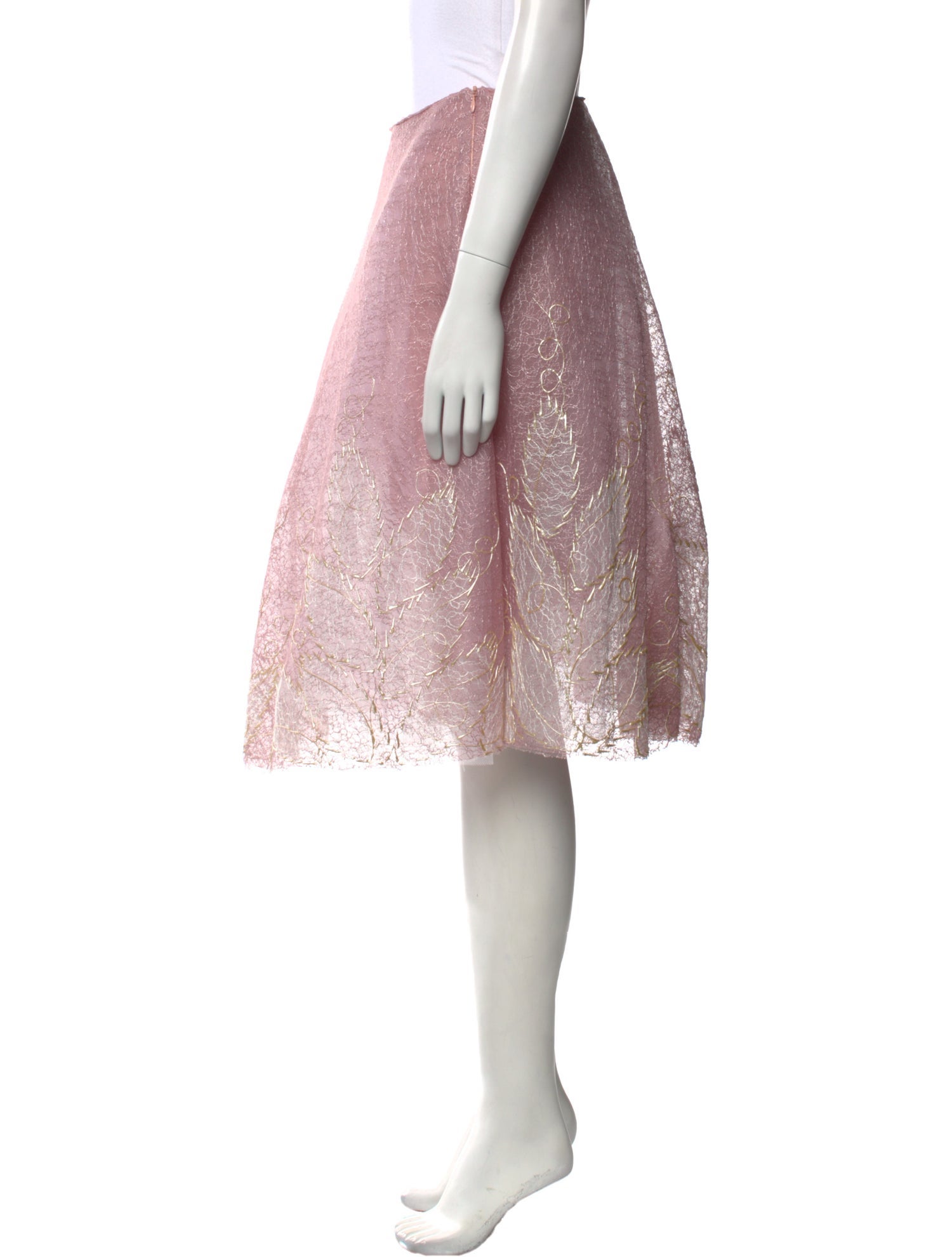 Ema Savahl Lace Knee-Length Skirt w/ Tags