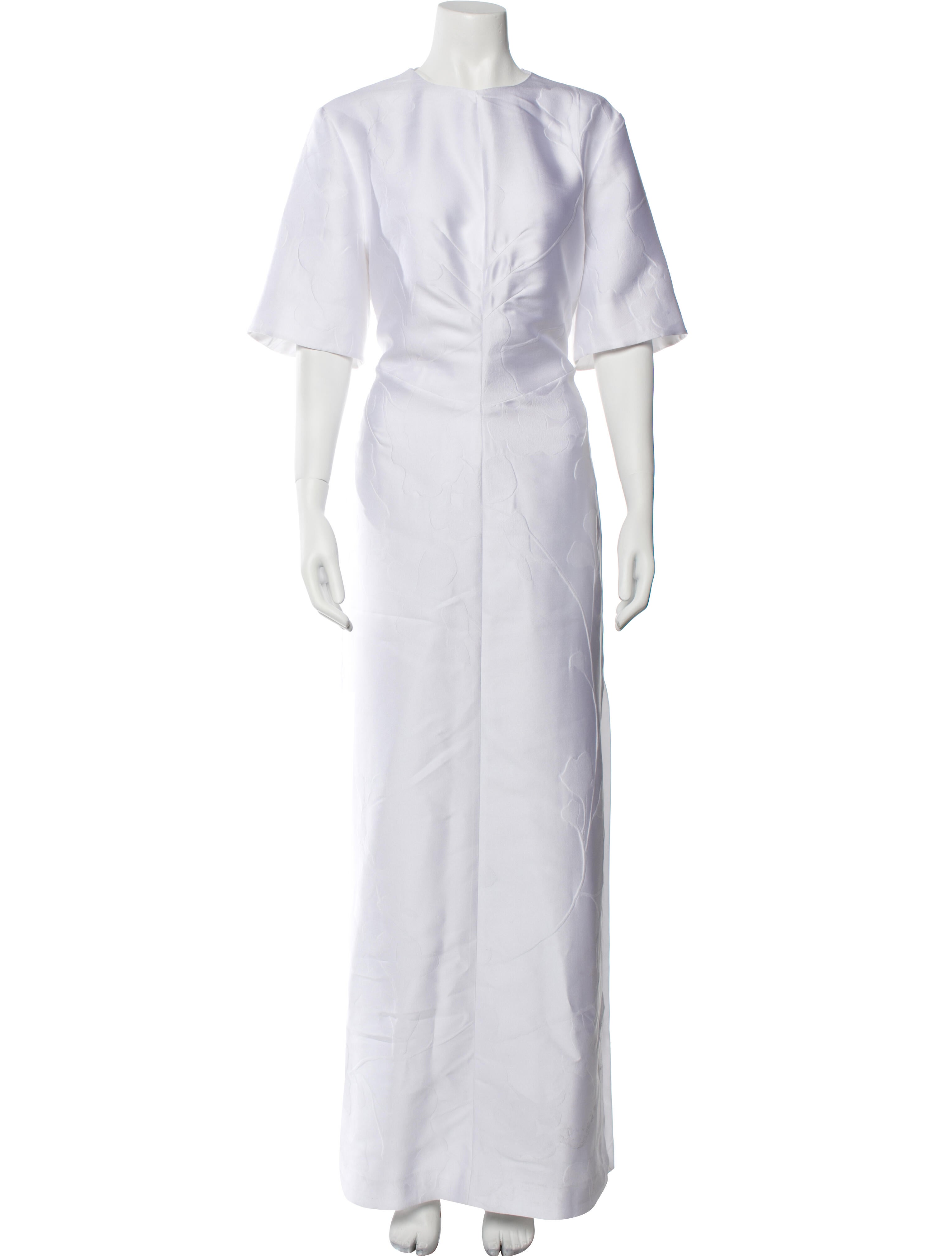 Emilia Wickstead Crew Neck Long Dress