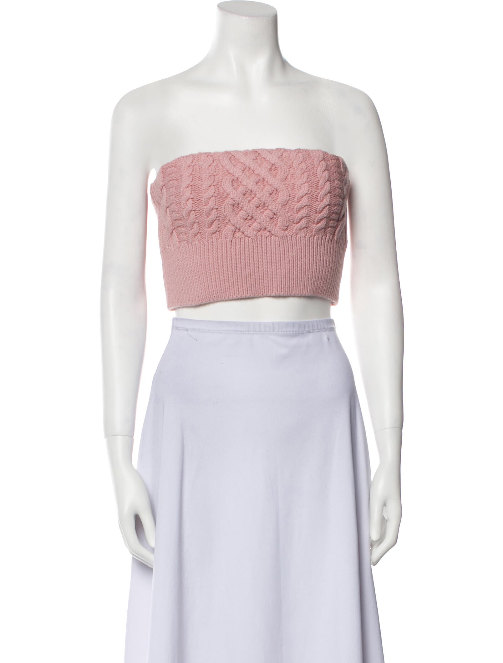 Emilia Wickstead Wool Strapless Crop Top
