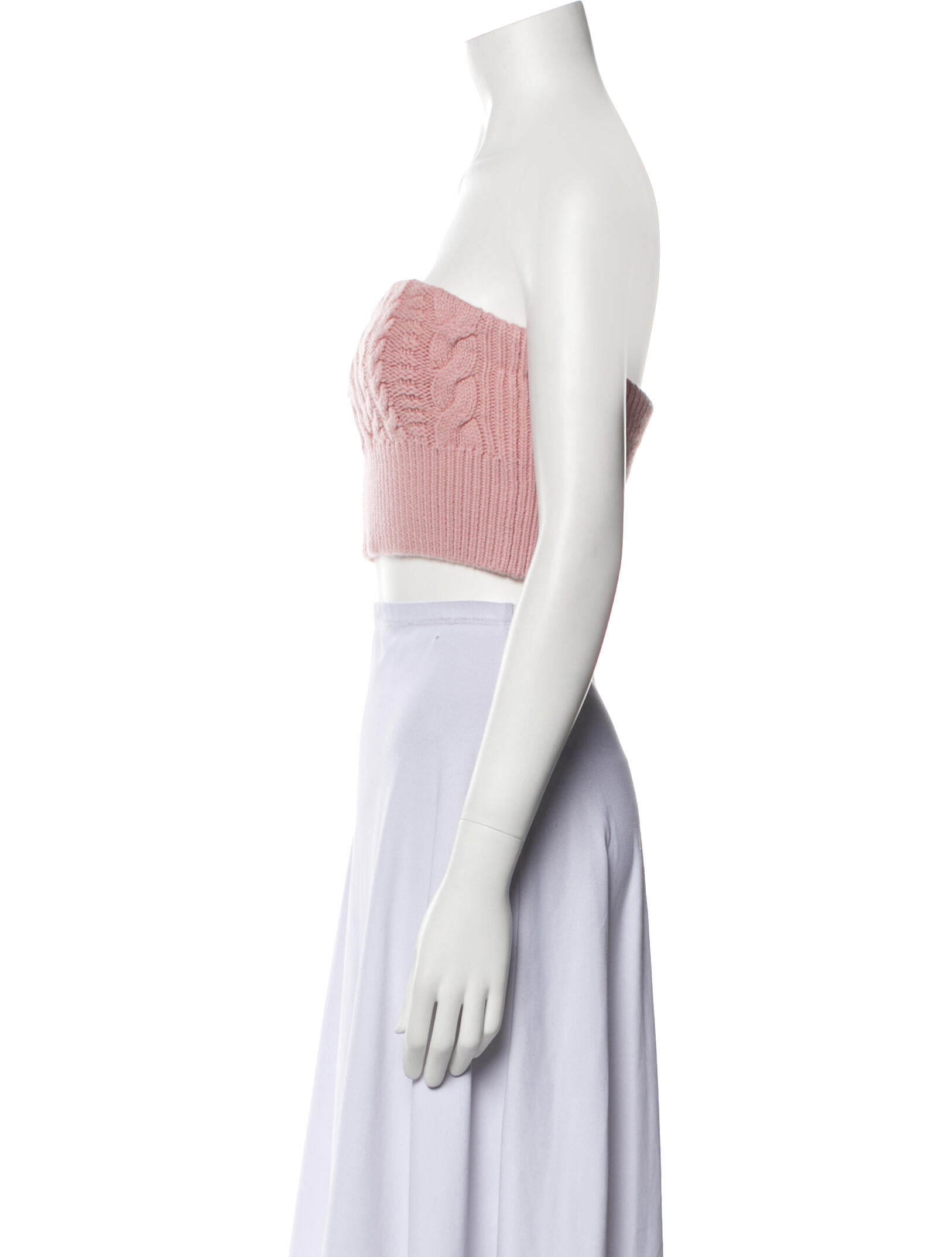 Emilia Wickstead Wool Strapless Crop Top