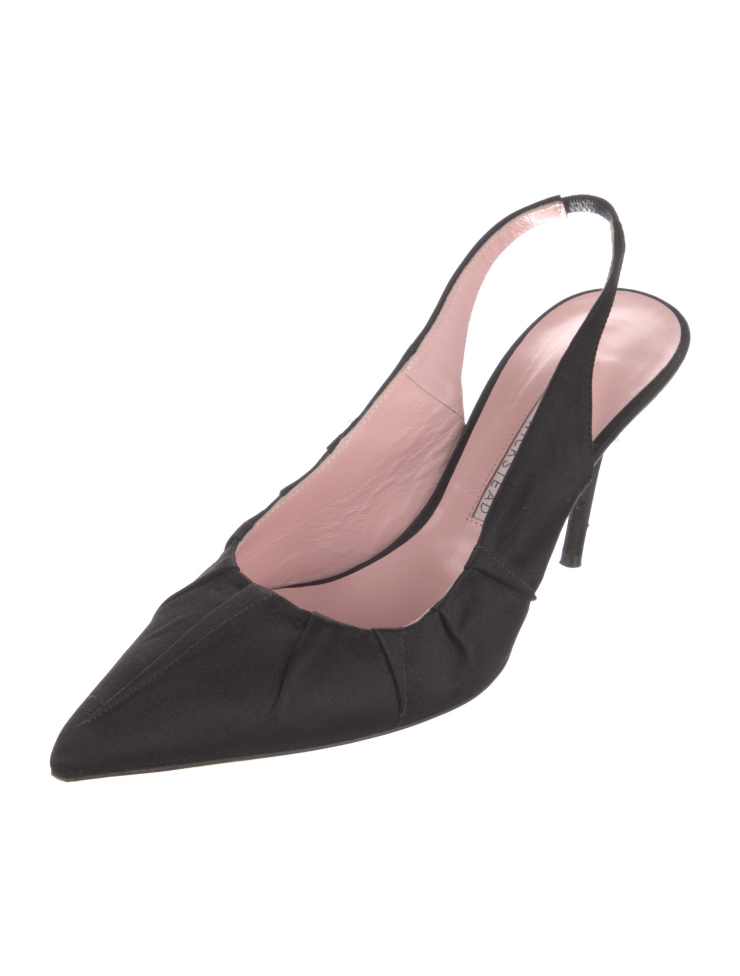 Emilia Wickstead Satin Slingback Pumps