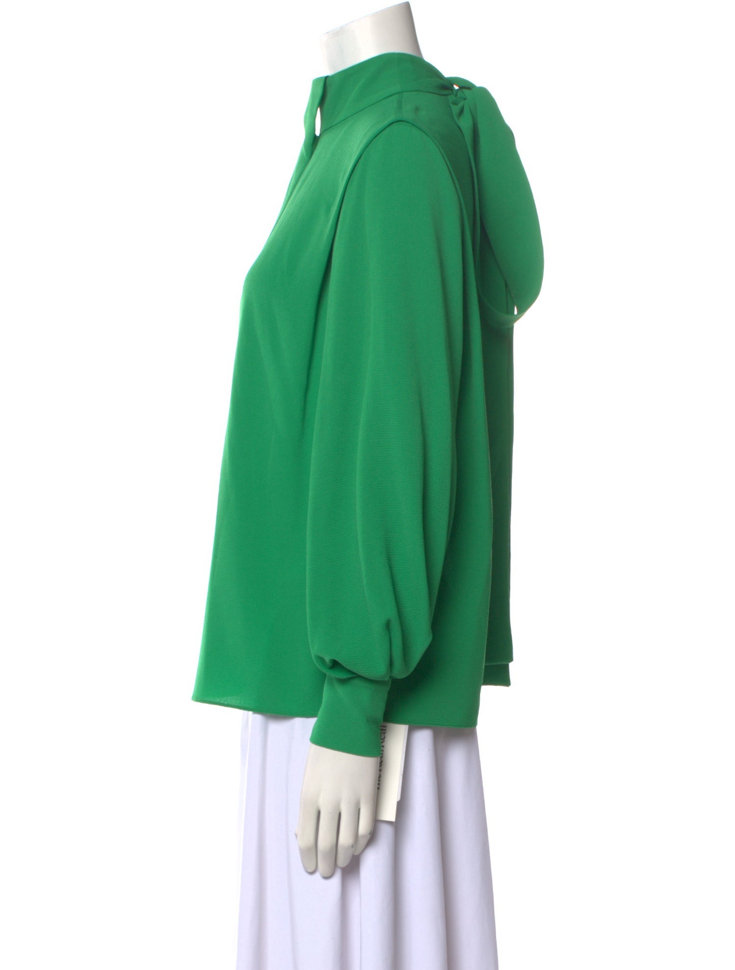 Emilia Wickstead Mock Neck Long Sleeve Blouse