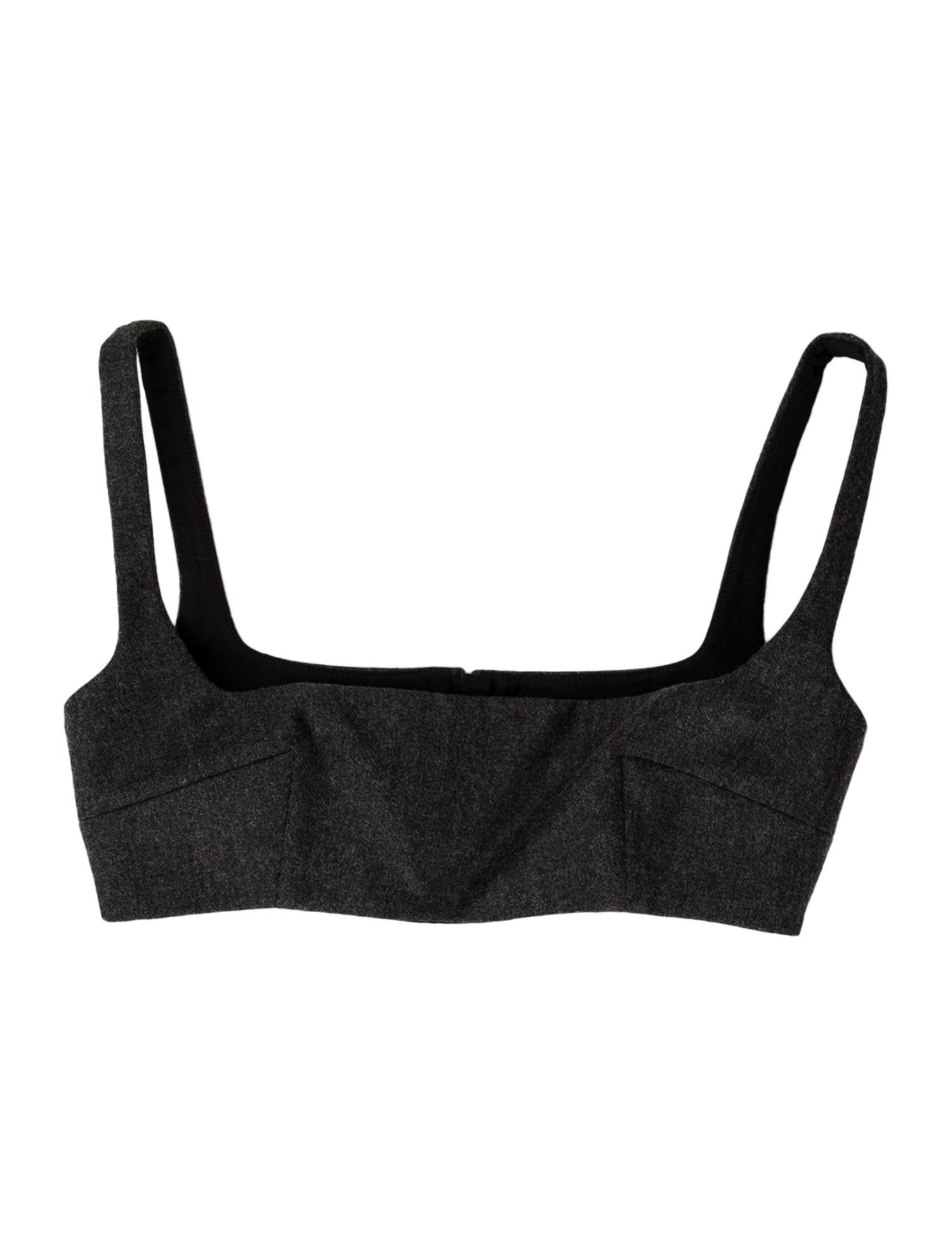 Emilia Wickstead Wool Square Neckline Crop Top w/ Tags