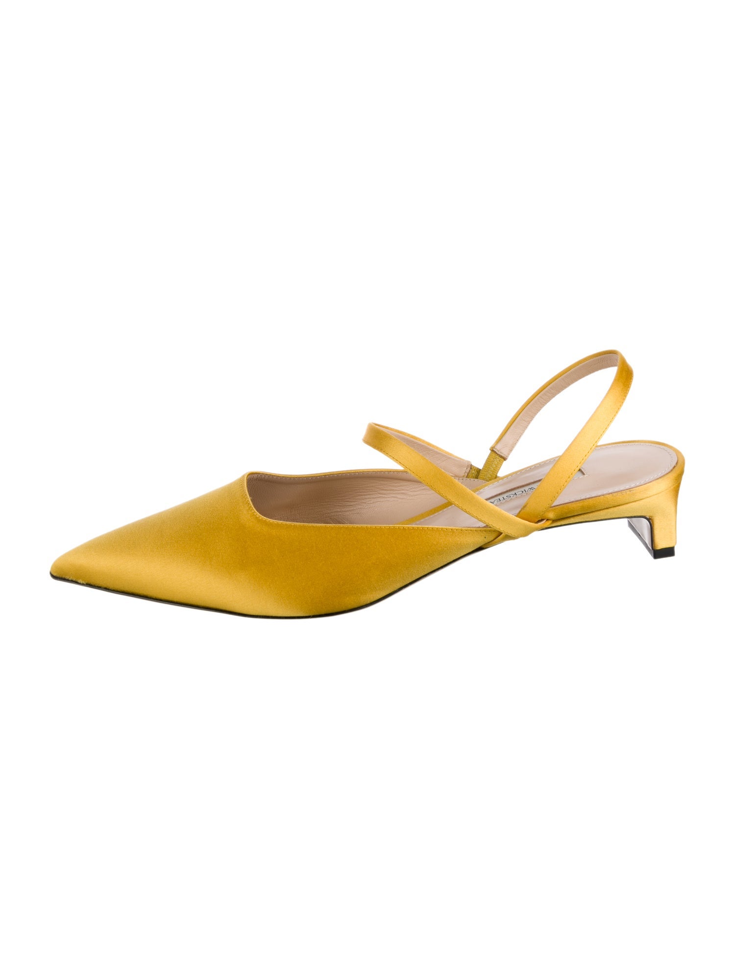 Emilia Wickstead Satin Slingback Pumps