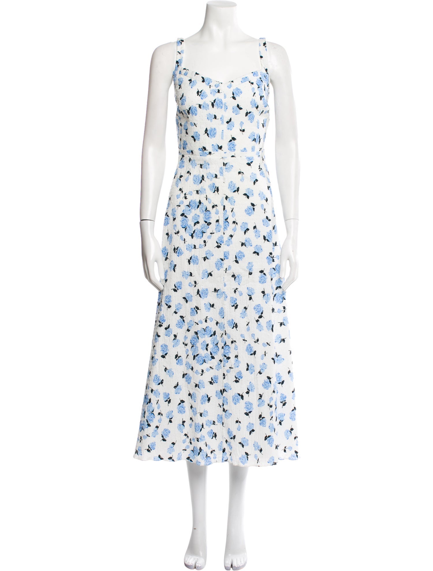 Emilia Wickstead Floral Print Long Dress