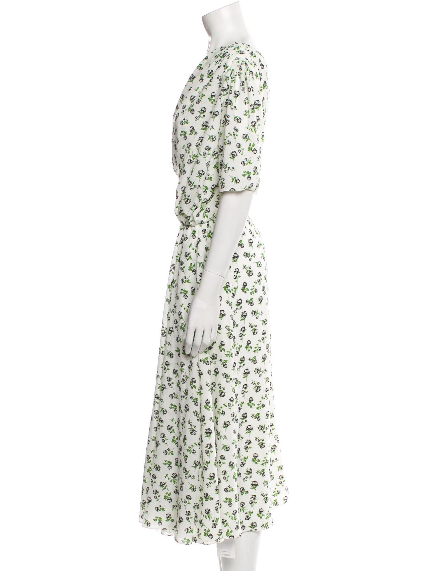 Emilia Wickstead Floral Print Midi Length Dress