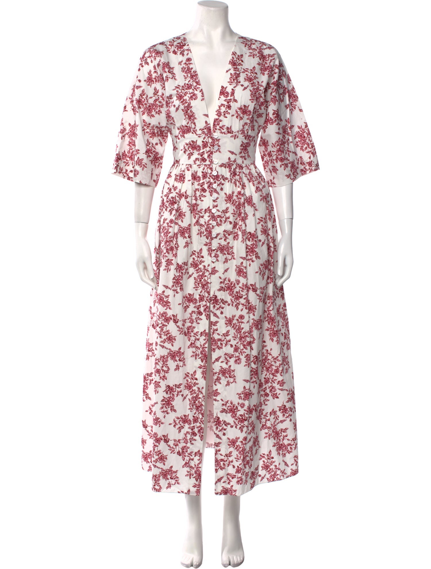 Emilia Wickstead Floral Print Long Dress w/ Tags