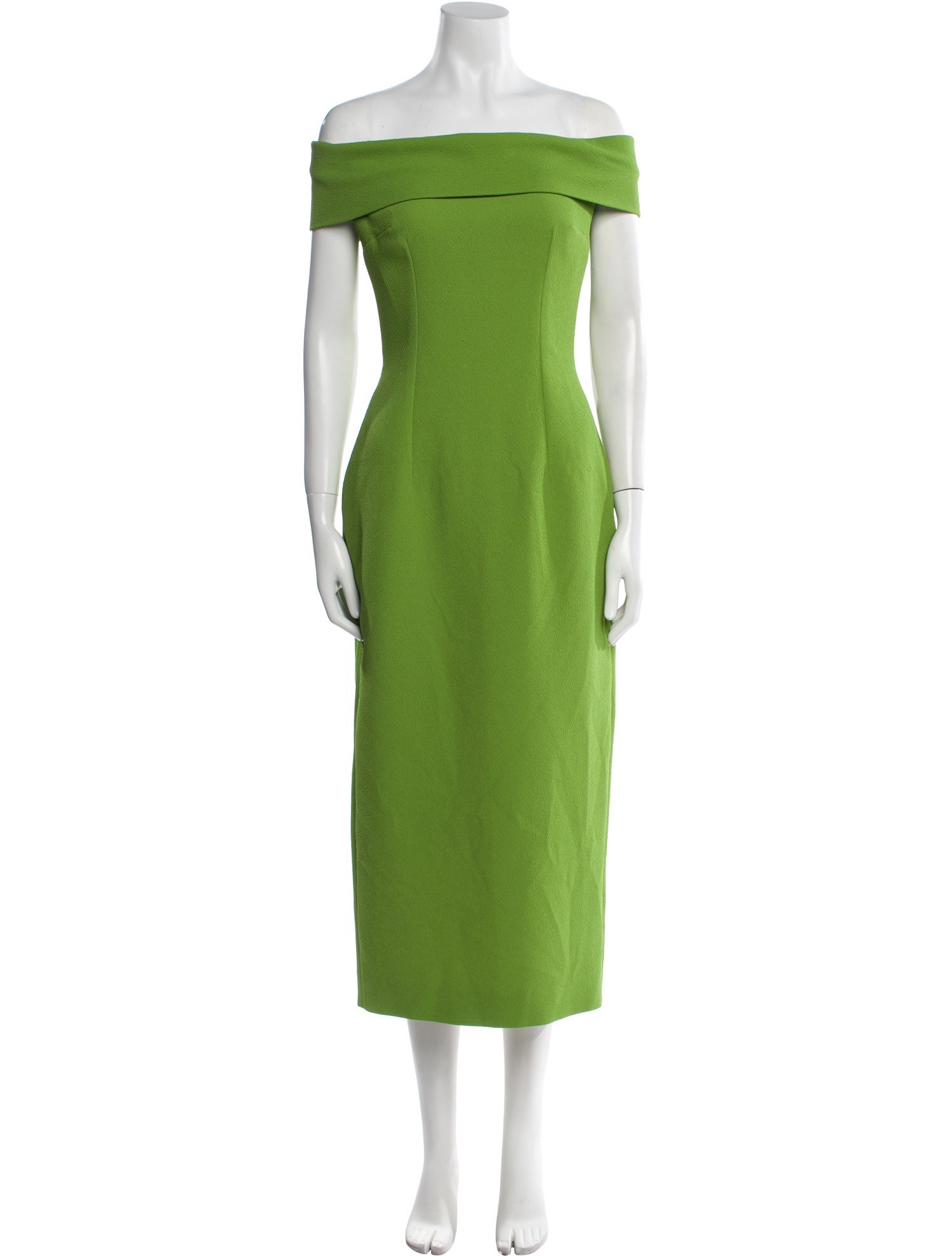Emilia Wickstead Off-The-Shoulder Midi Length Dress