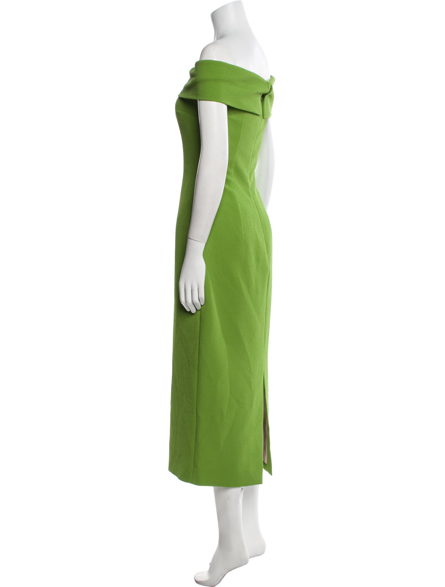Emilia Wickstead Off-The-Shoulder Midi Length Dress