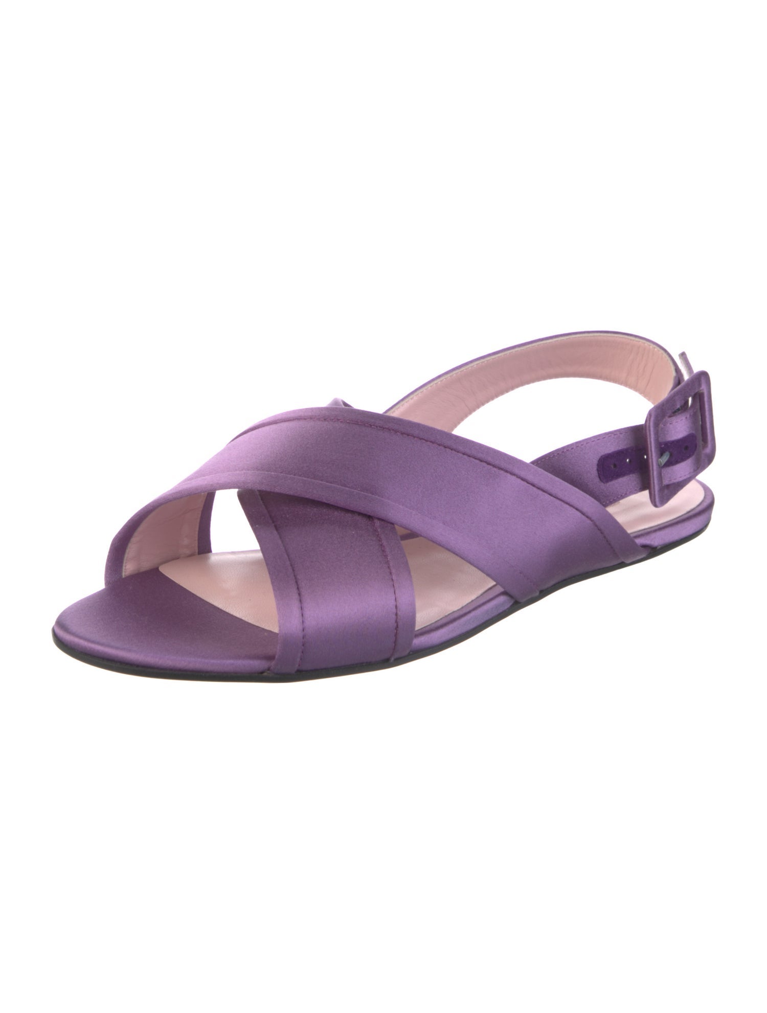 Emilia Wickstead Satin Slingback Sandals