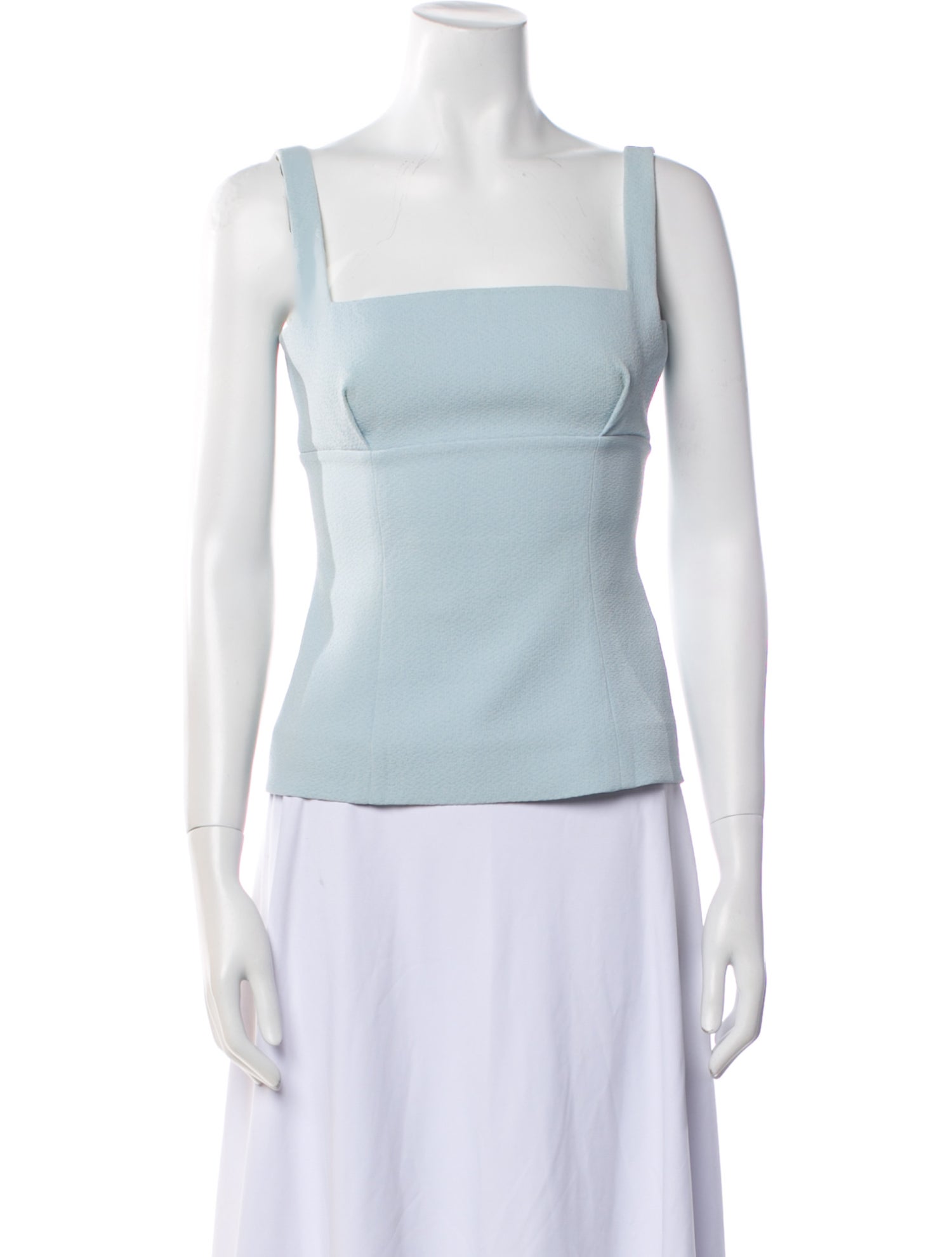Emilia Wickstead Square Neckline Sleeveless Top