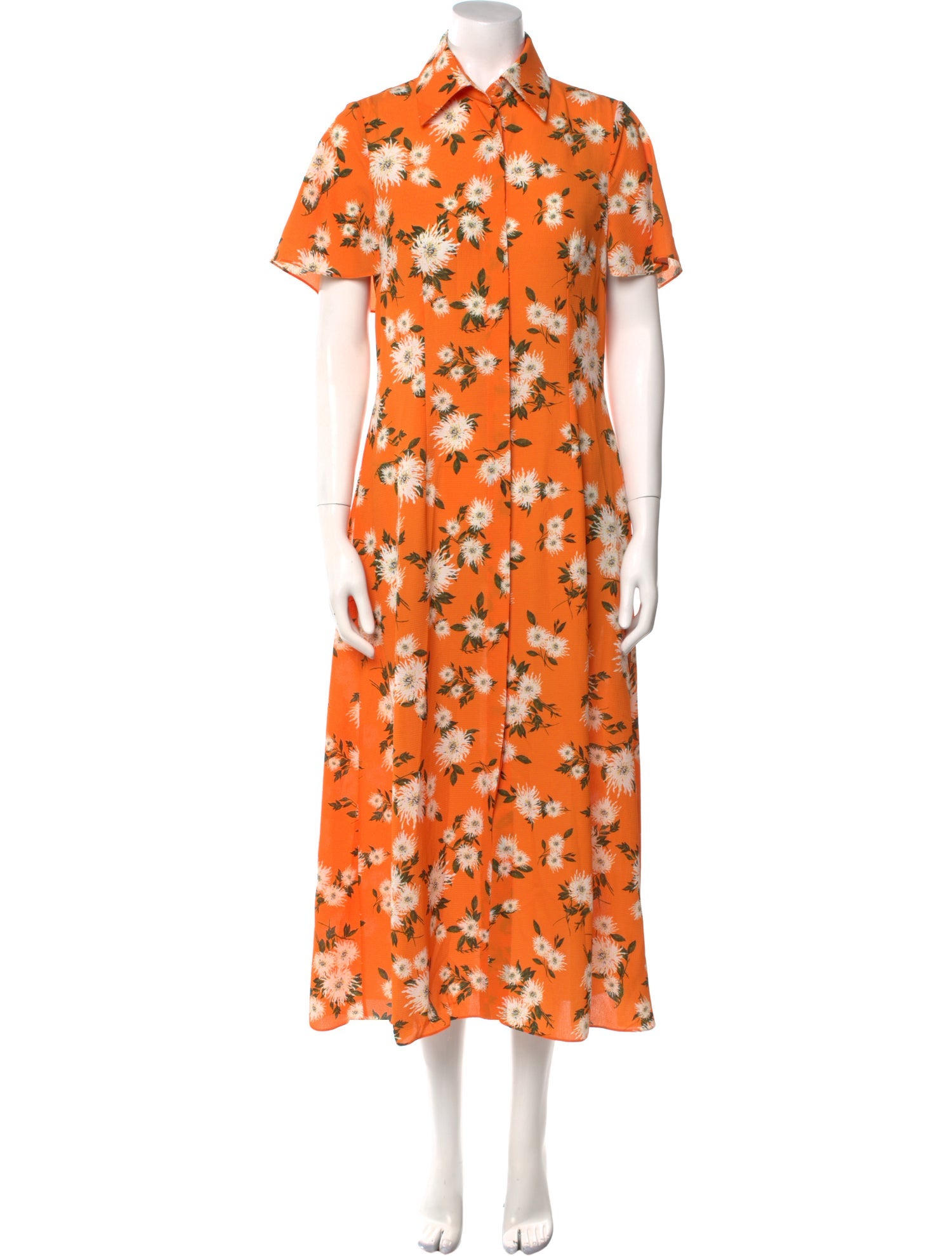 Emilia Wickstead Floral Print Long Dress