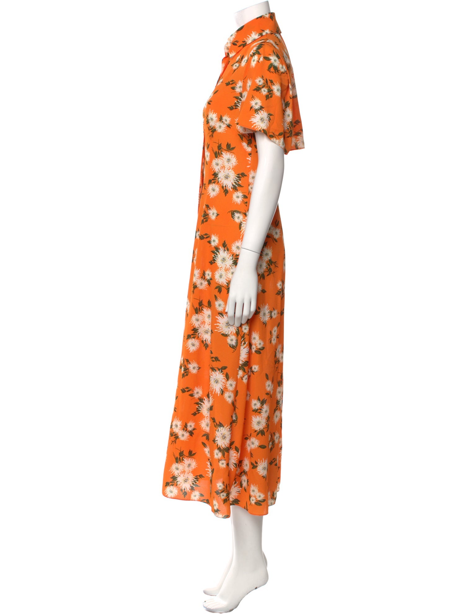 Emilia Wickstead Floral Print Long Dress