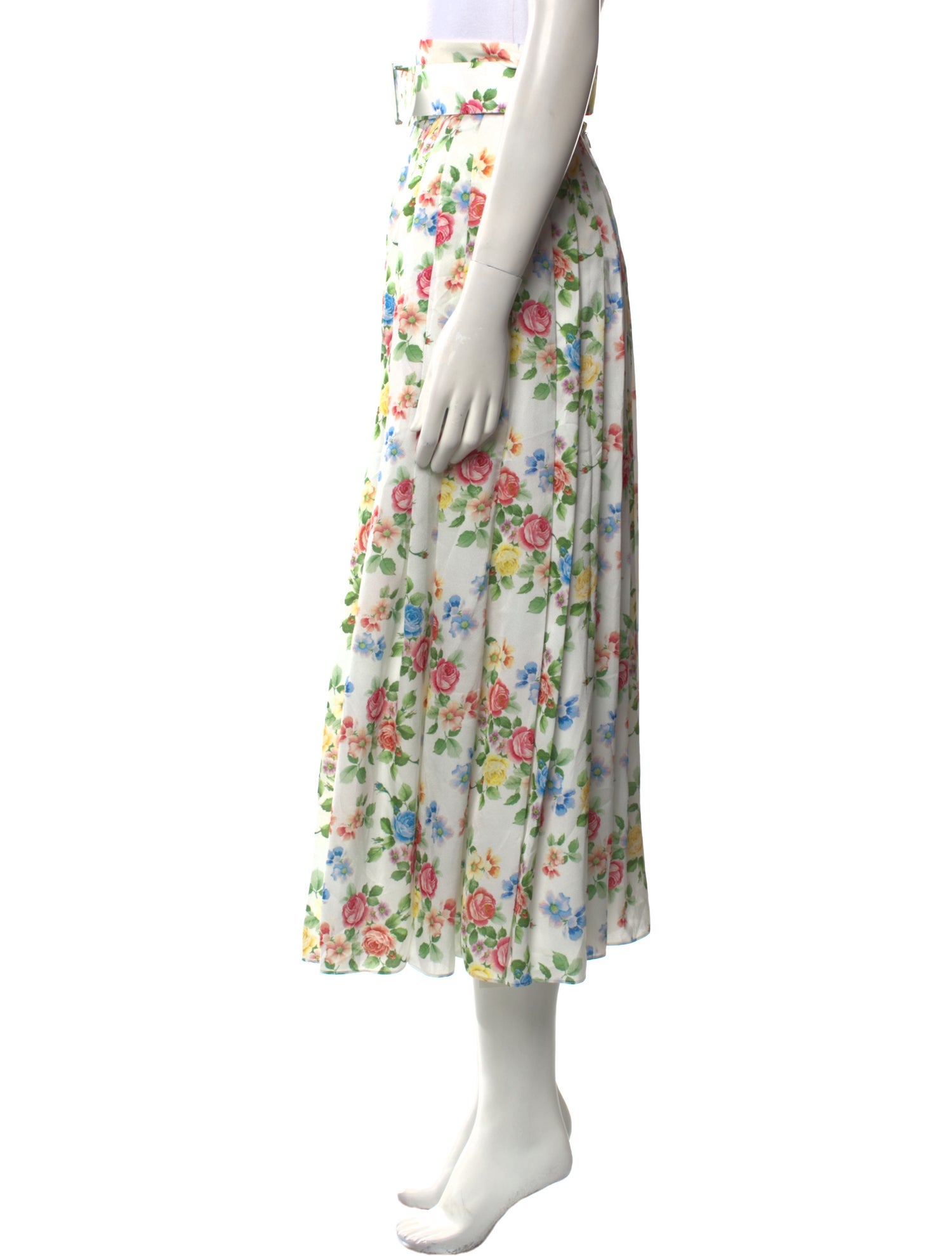 Emilia Wickstead Floral Print Midi Length Skirt