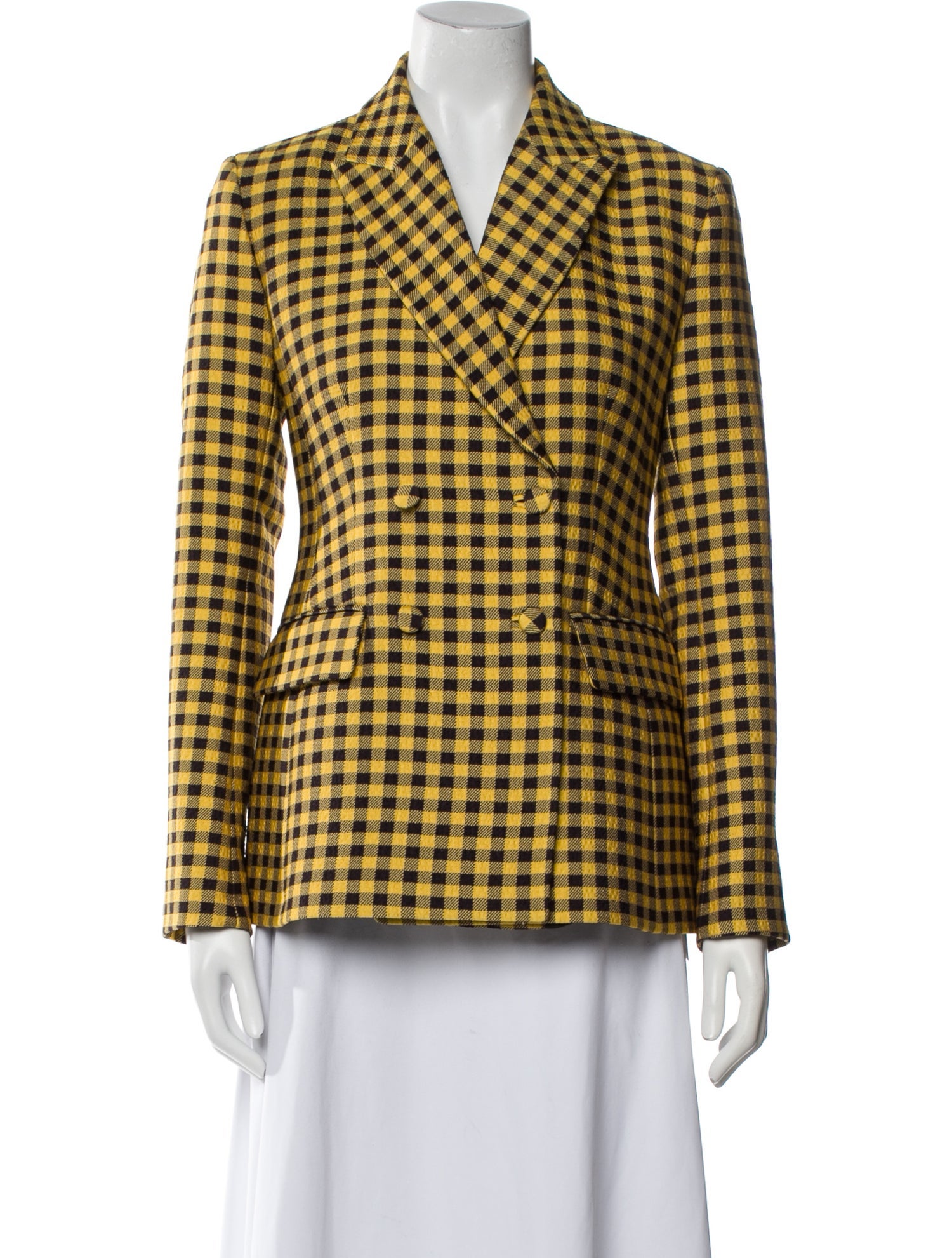 Emilia Wickstead Plaid Print Blazer