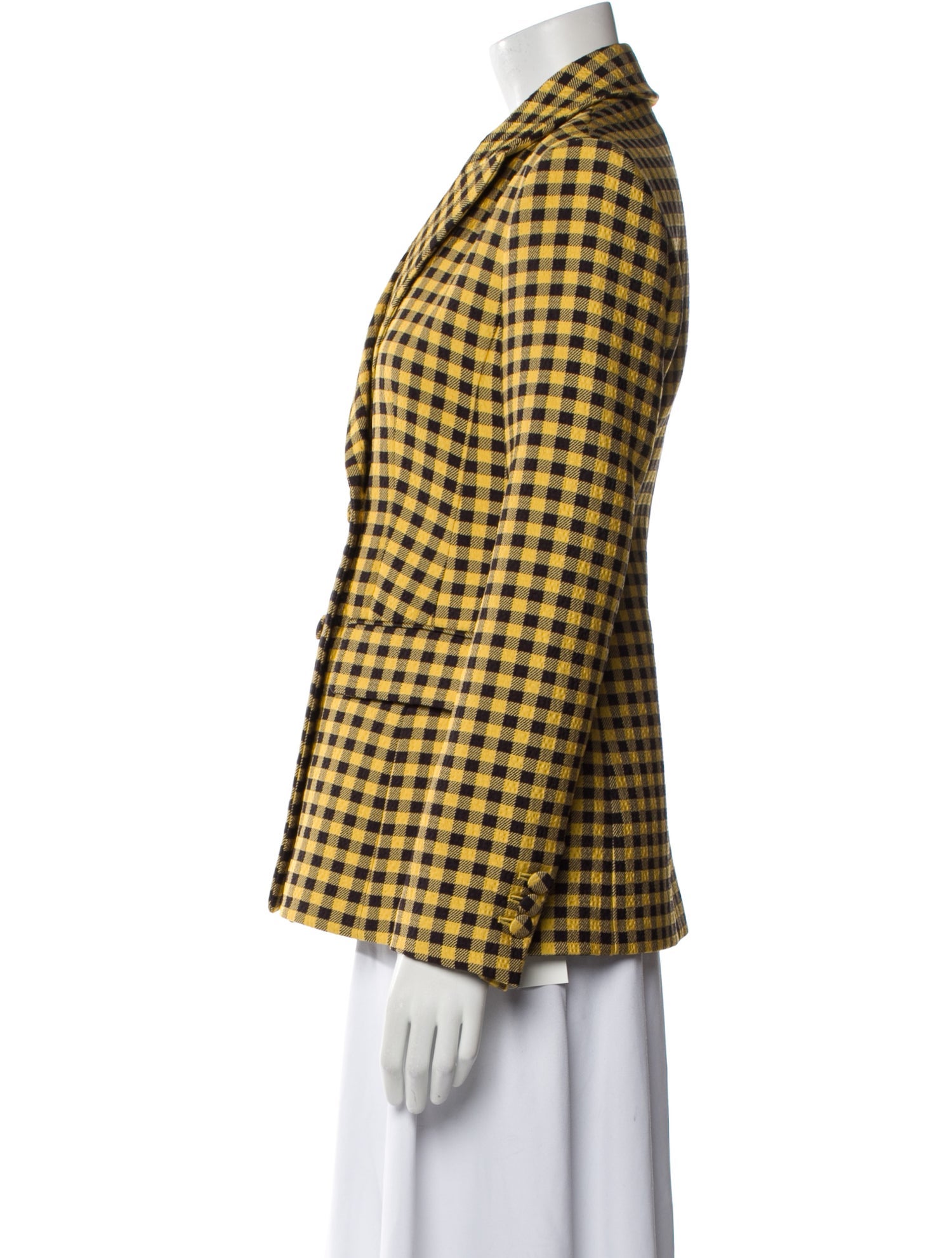 Emilia Wickstead Plaid Print Blazer